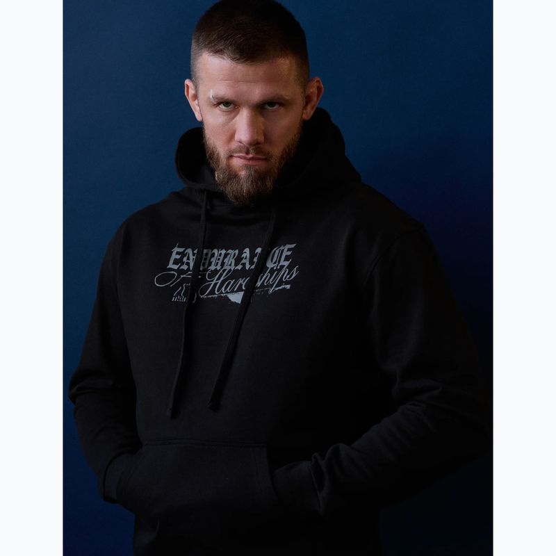 Felpa da uomo MANTO Resolve Hoody nero 5