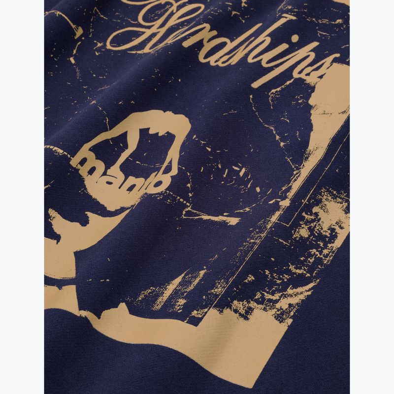 Felpa da uomo MANTO Resolve Hoody blu navy 4