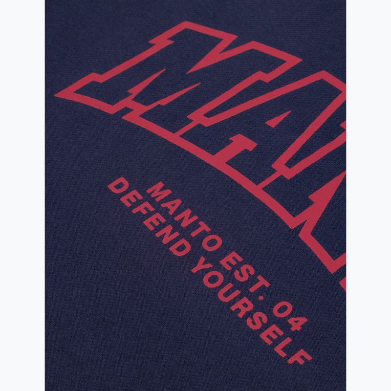 Felpa da uomo MANTO Varsity 26 Hoody blu navy 3