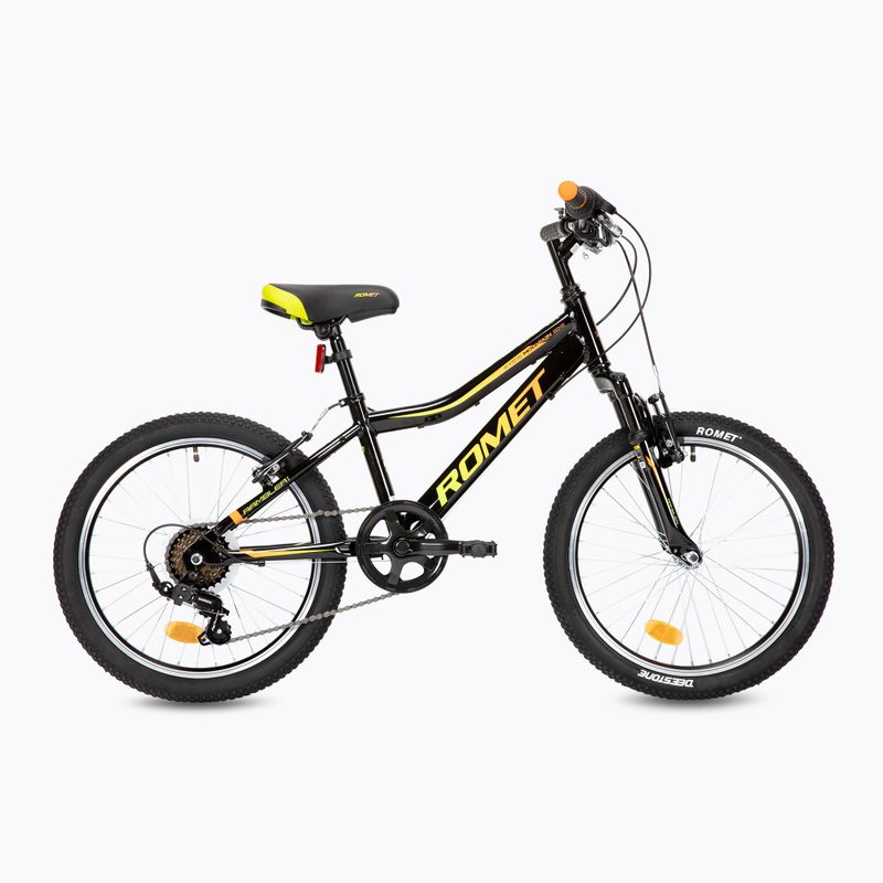 Bicicletta per bambini Romet Rambler 20 Kid 2 nero/arancio