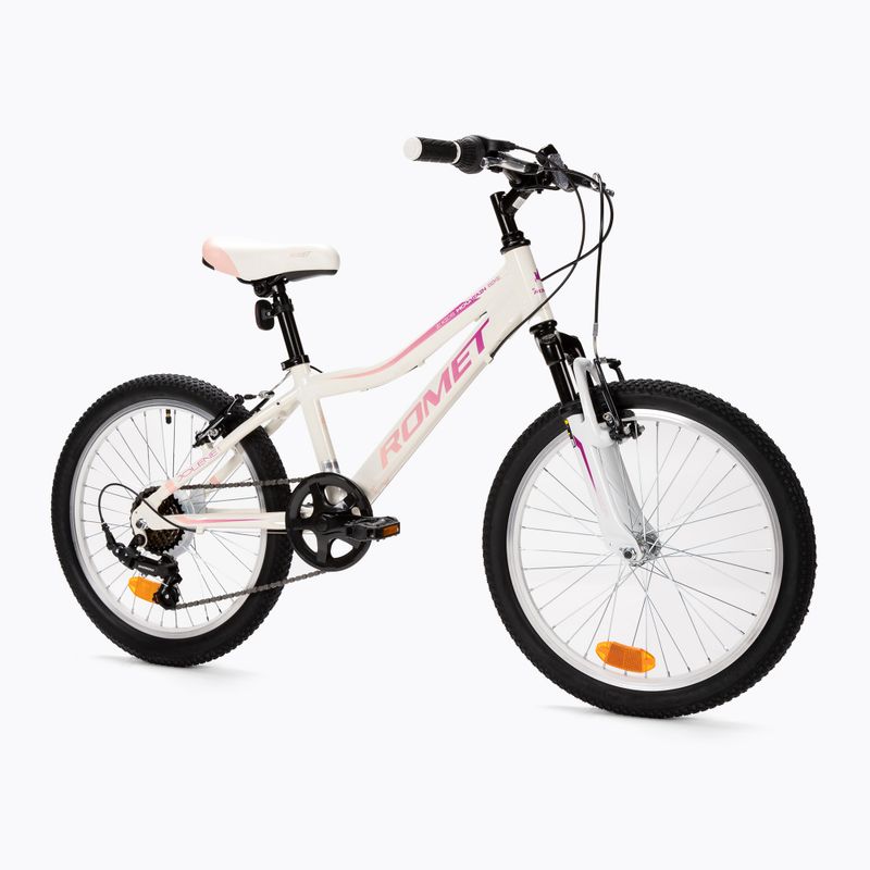 Bicicletta da bambino Romet Jolene 20 Kid 2 bianco/viola/rosa