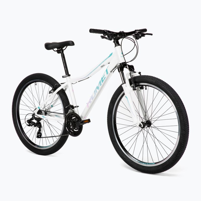 Mountain bike donna Romet Jolene 6.1 bianco/verde/viola 2