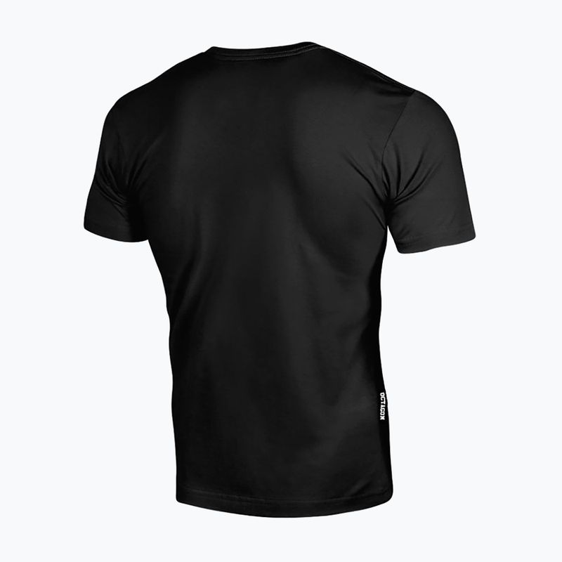 T-shirt da uomo Octagon Small Logo black/black 2