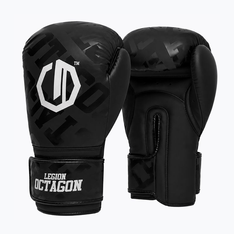 Guantoni da boxe Octagon Legion Eclipse black/silver 2