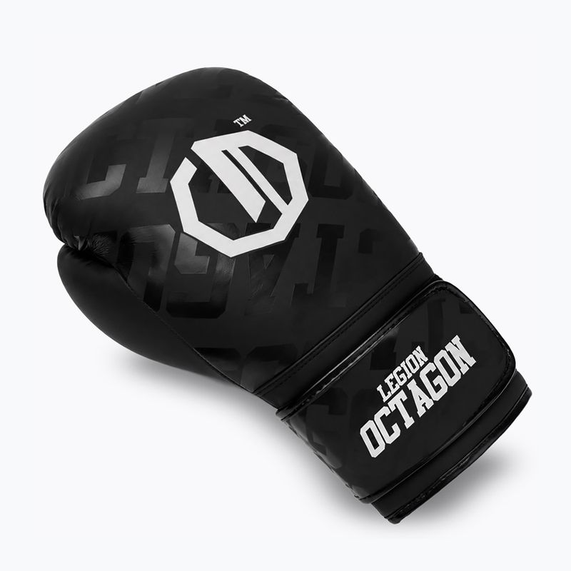 Guantoni da boxe Octagon Legion Eclipse black/silver 3