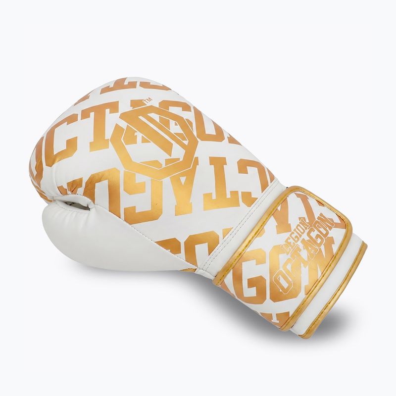 Guantoni da boxe Octagon Legion Eclipse white/gold 3