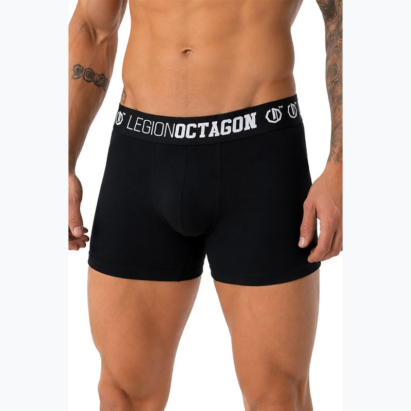 Boxer da uomo Octagon Legion Caption 3 pack black 2