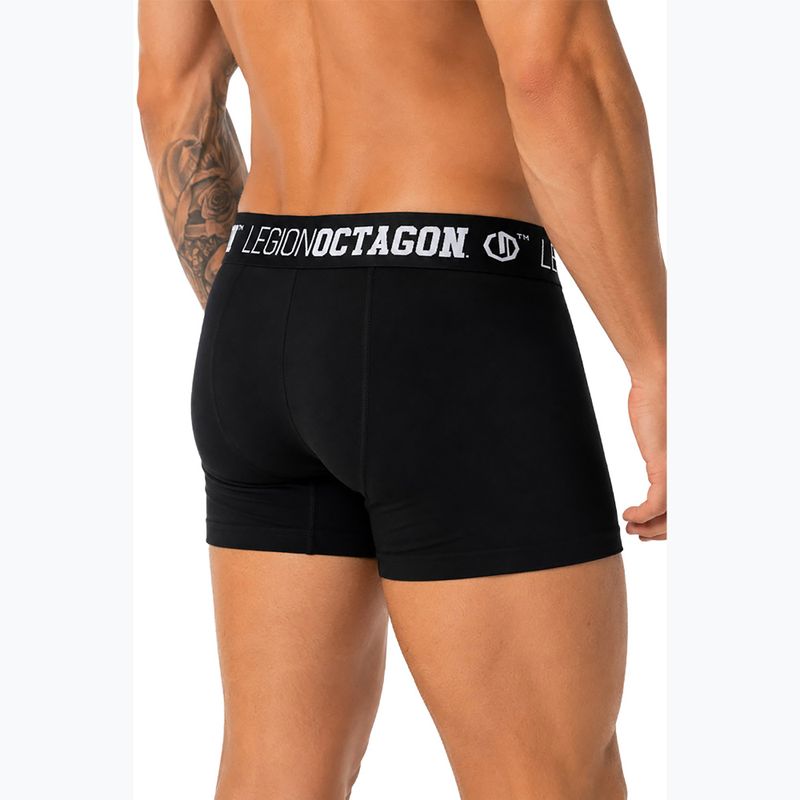 Boxer da uomo Octagon Legion Caption 3 pack black 3