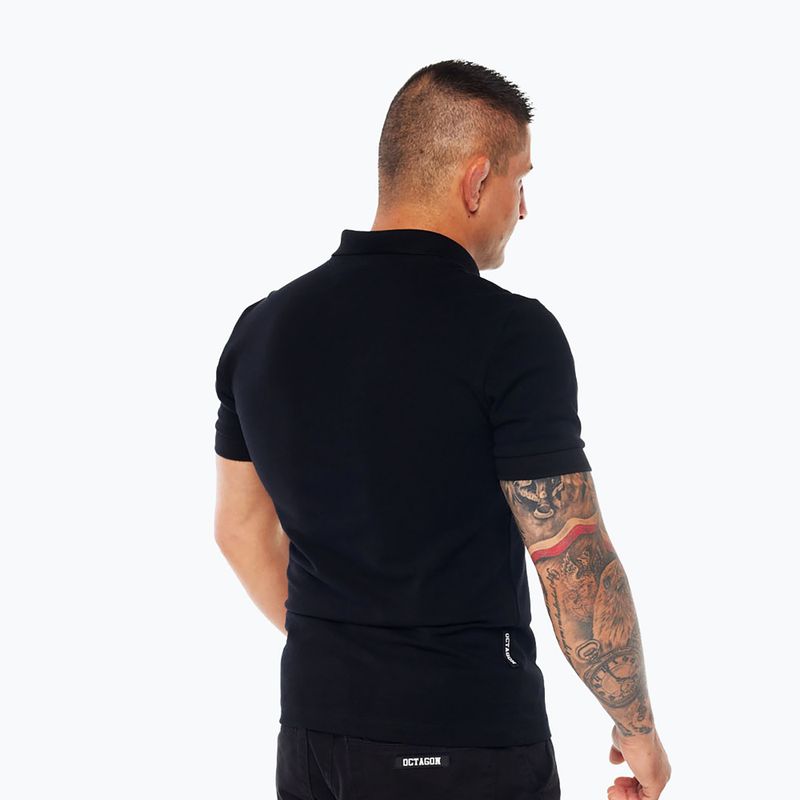 Polo uomo Octagon Legion HFT Polo black 2