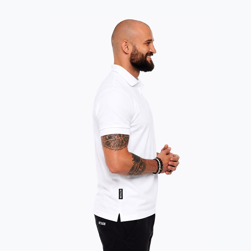 Polo uomo Octagon Legion HFT Polo white 3