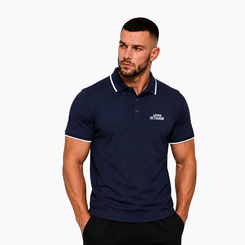 Polo uomo Octagon LegionTipped HFT Polo dark navy