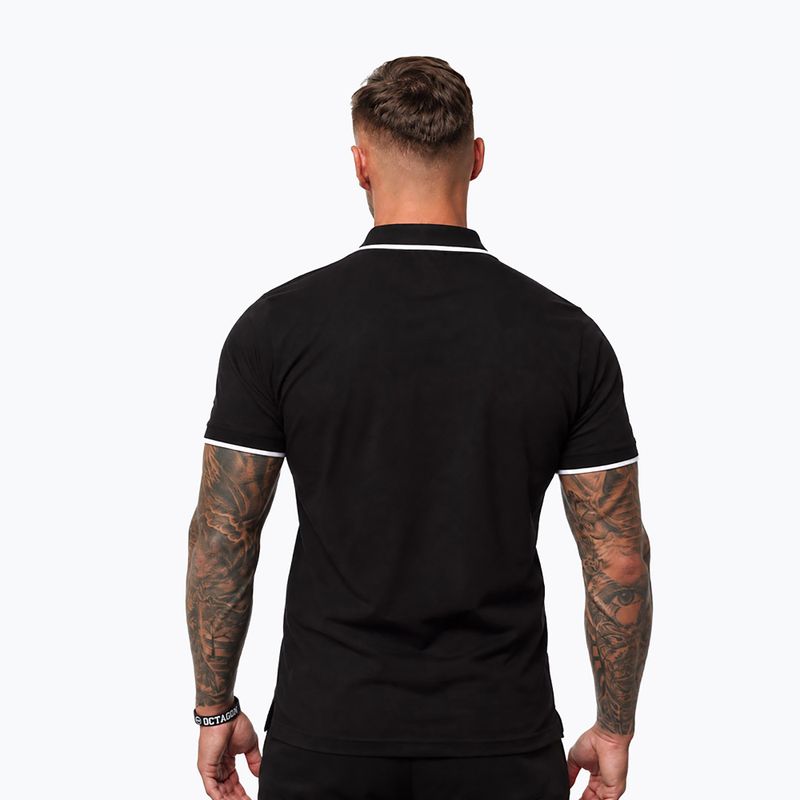 Polo uomo Octagon Legion Tipped Small Logo 3D Polo black 2