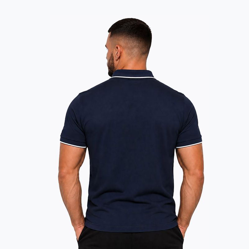 Polo uomo Octagon Legion Tipped Small Logo 3D Polo dark navy 2