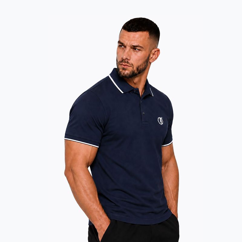 Polo uomo Octagon Legion Tipped Small Logo 3D Polo dark navy 3