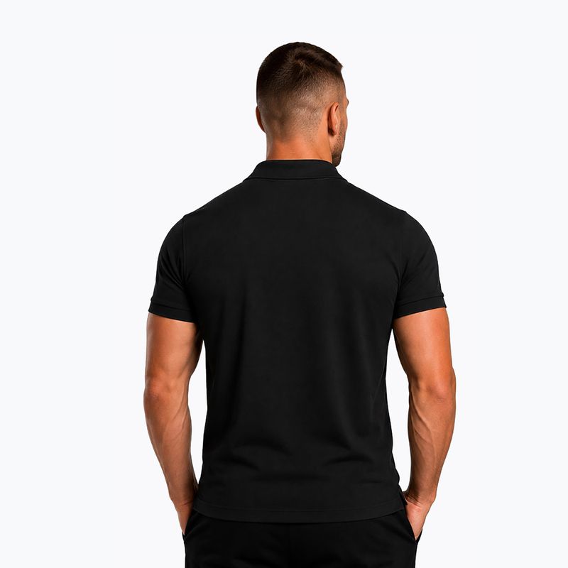 Polo uomo Octagon Legion Small Logo 3D Polo black/white 2