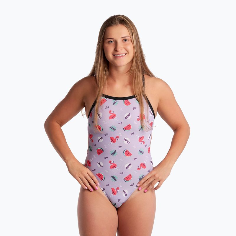 Costume da bagno intero donna Clap Dwuwarstwowy flaming