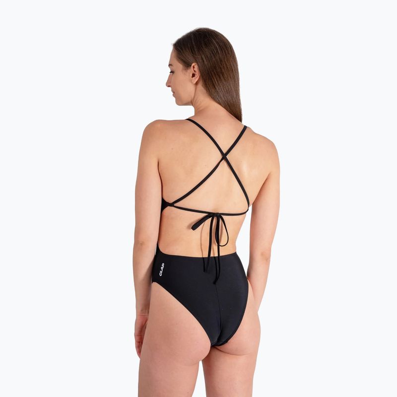 Costume da bagno intero donna Clap Jednowarstwowy Wiązany black 2