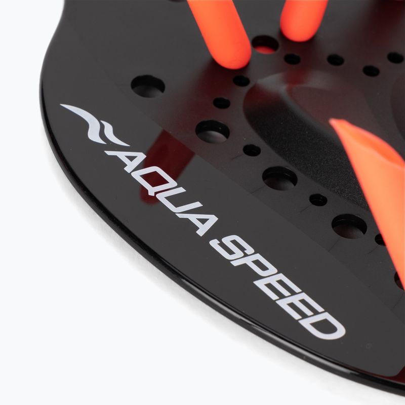 AQUA-SPEED Skill Paddle nero/rosso per il nuoto 3