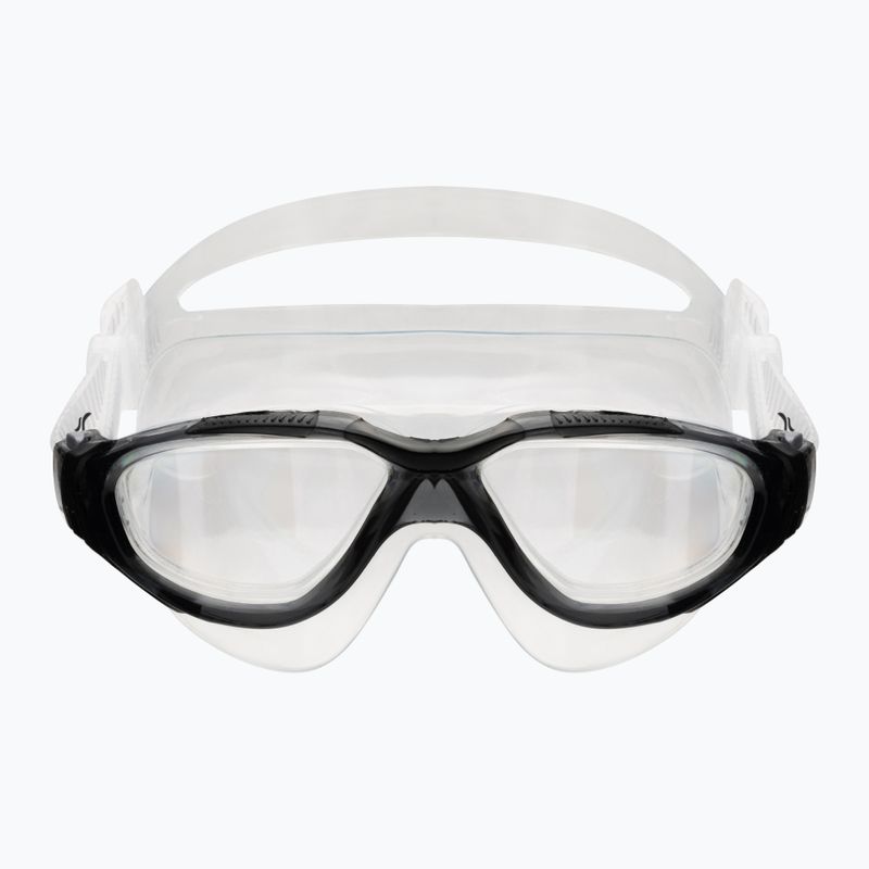 AQUA-SPEED Bora maschera da nuoto nera/chiara 2