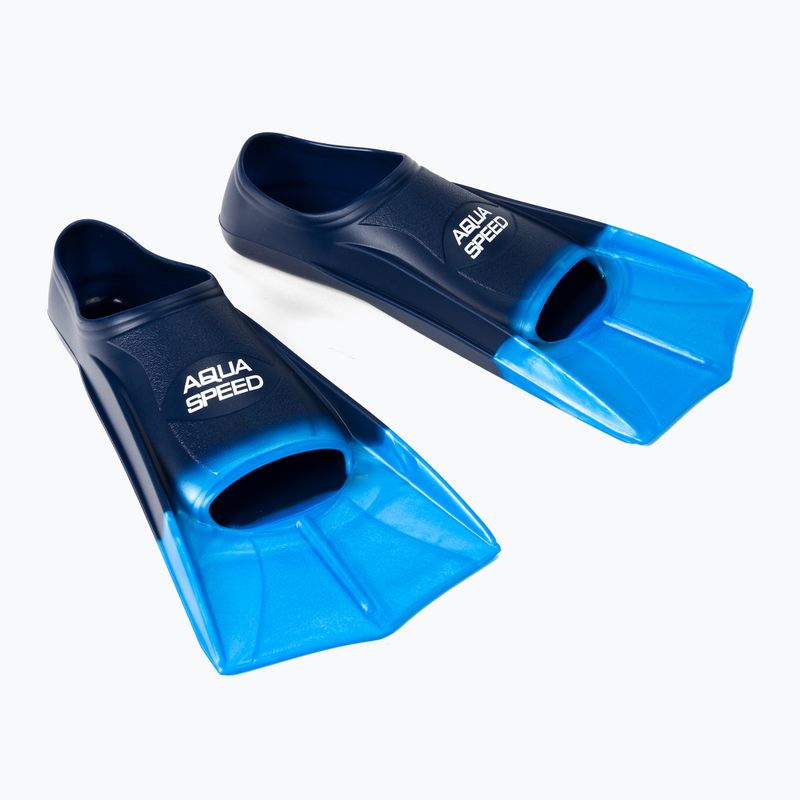 AQUA-SPEED pinne da nuoto blu navy/azzurro