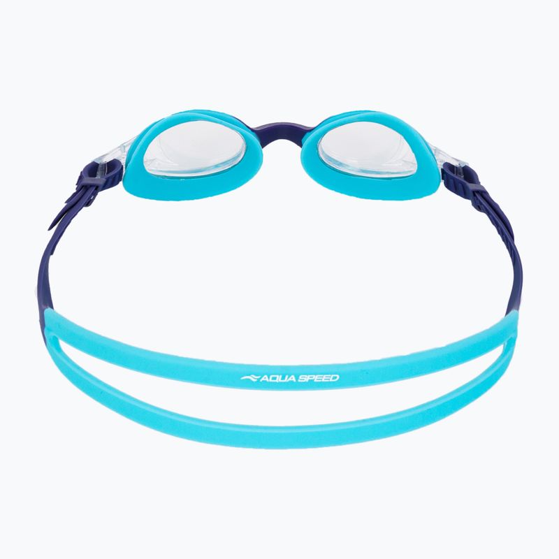 Occhialini da nuoto per bambini AQUA-SPEED Amari blu/ blu scuro/ luminoso 5