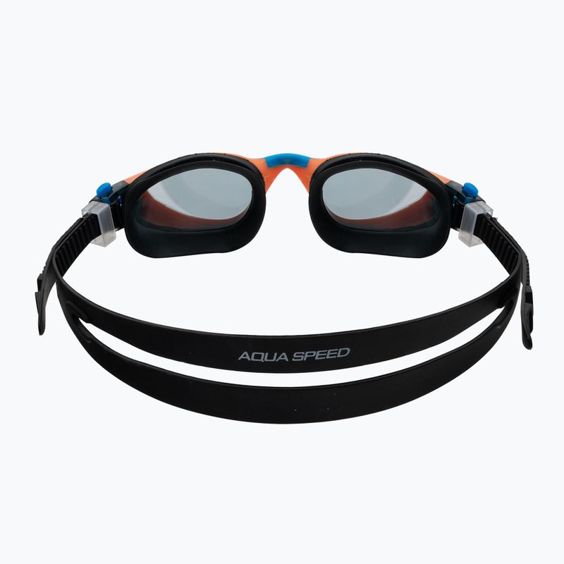 Occhialini da nuoto per bambini AQUA-SPEED Maori nero/arancio 5