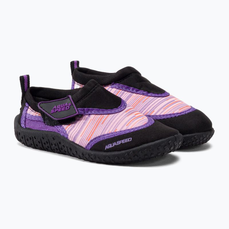 AQUA-SPEED scarpe da acqua per bambini Aqua 2A nero/rosa 5