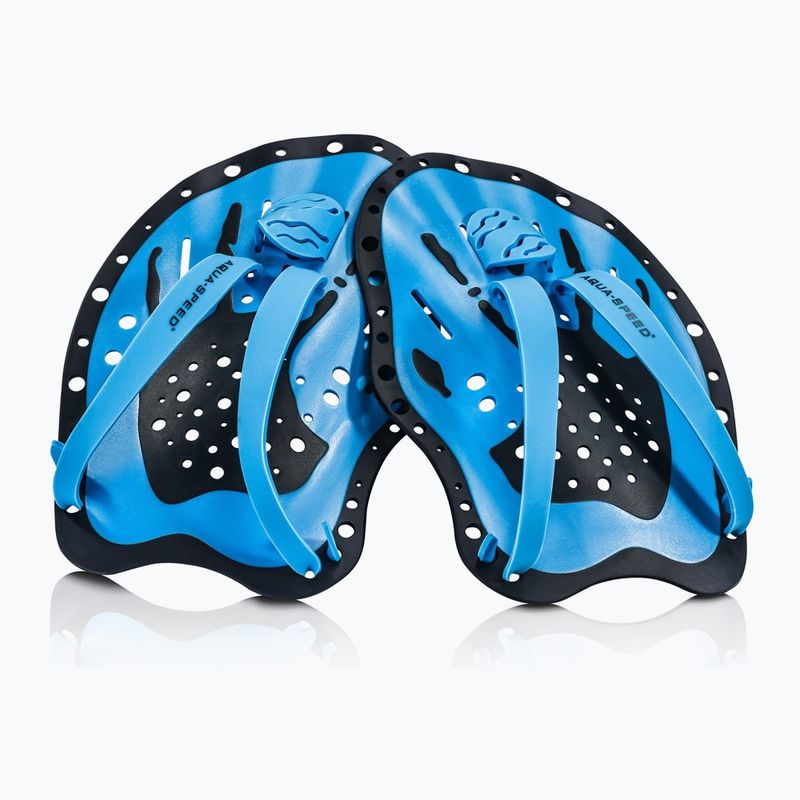 AQUA-SPEED Pagaia da nuoto blu/nero 4