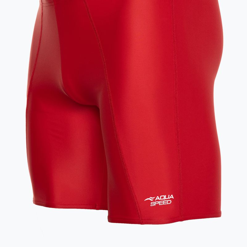 Costume da bagno AQUA-SPEED Long Jammer da uomo, rosso 3