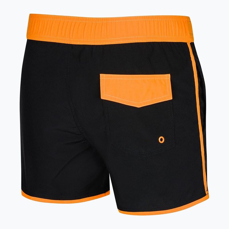 Pantaloncini da bagno da uomo AQUA-SPEED Axel nero/arancio 2