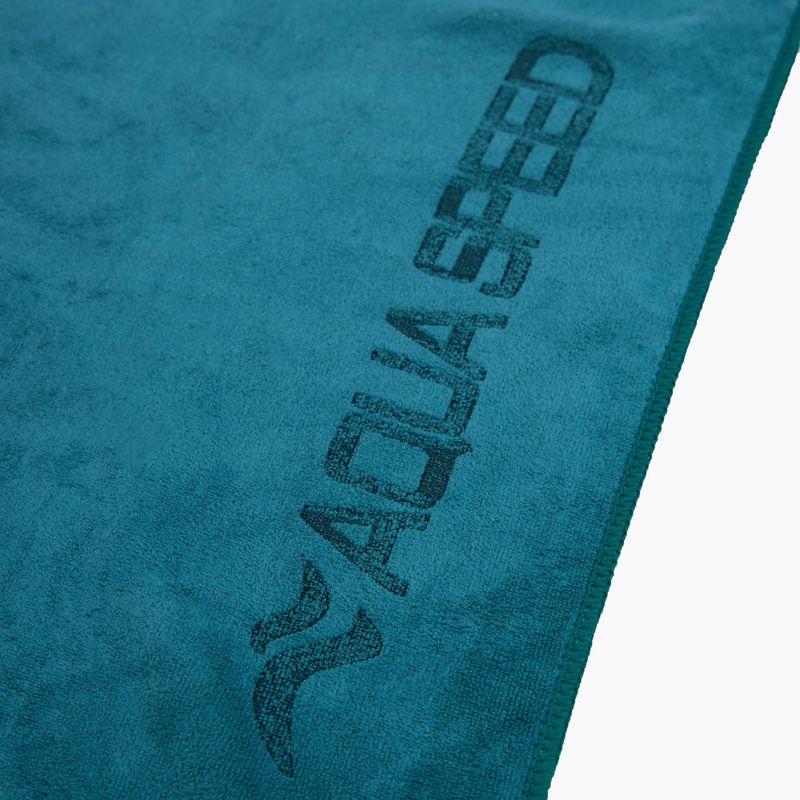 AQUA-SPEED Asciugamano morbido 50 x 100 cm verde marino 2
