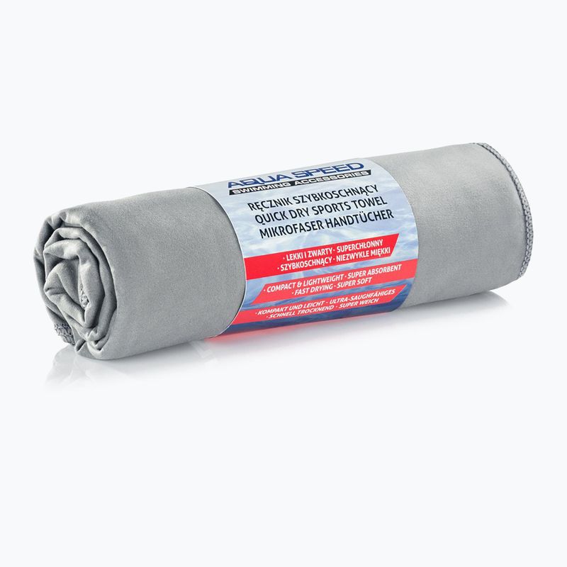 AQUA-SPEED Dry Asciugamano piatto ad asciugatura rapida grigio 2