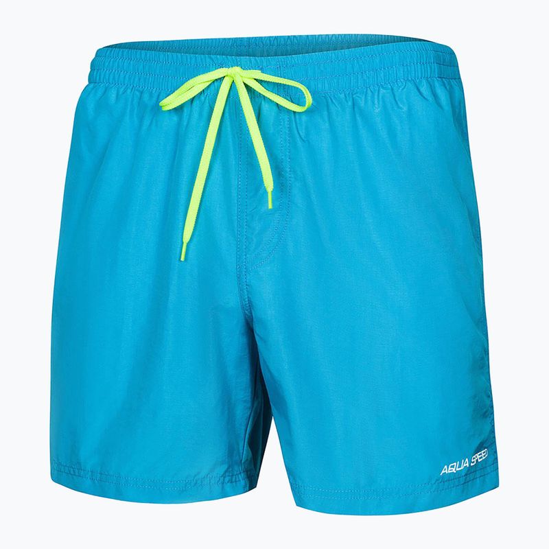 Pantaloncini da bagno da uomo AQUA-SPEED Remy turchese/verde fluo