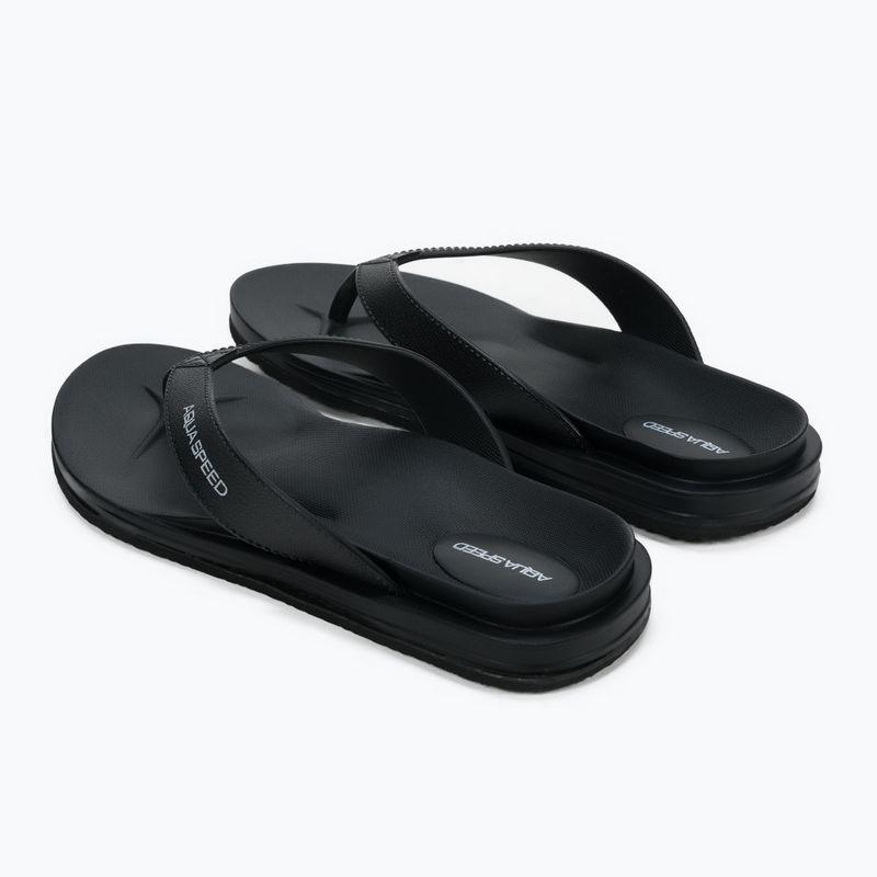 AQUA-SPEED Solea infradito da donna nero 2