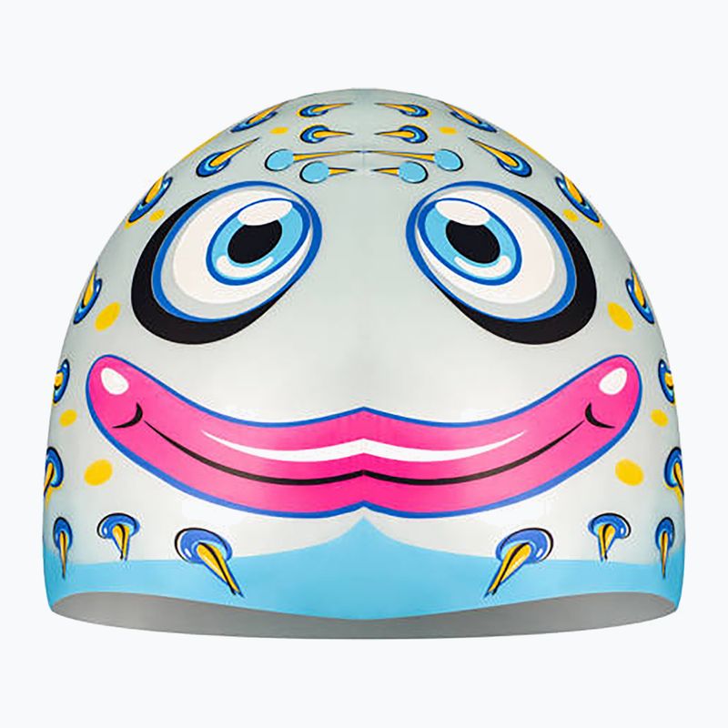 Cuffia da nuoto per bambini AQUA-SPEED Zoo Fish blu/rosa/giallo 3