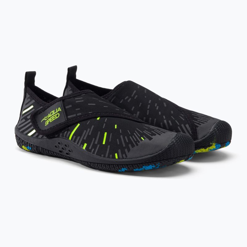 AQUA-SPEED Tegu scarpe da acqua nero/verde 5