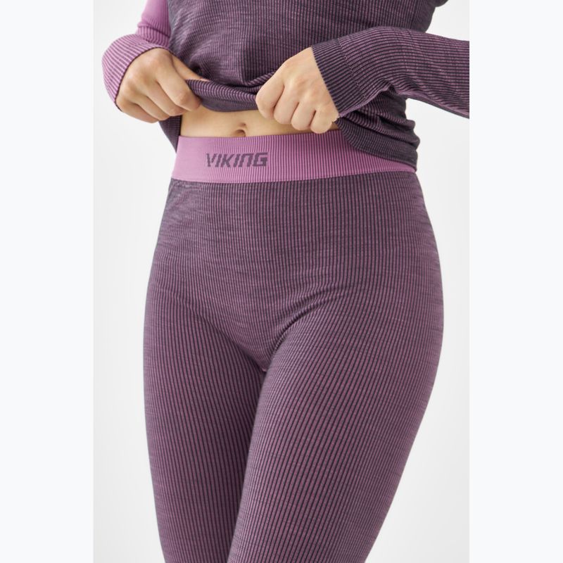 Set di biancheria intima termica da donna Viking Mounti viola 6