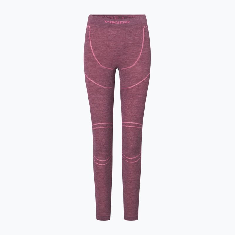 Completo intimo termico da donna Viking Lan Pro claret/light pink 3