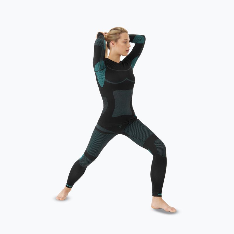Set intimo termico donna Viking Ilsa black/turquoise 5