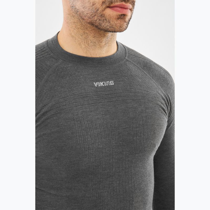 Maglia termica da uomo Viking Tende dark grey 4