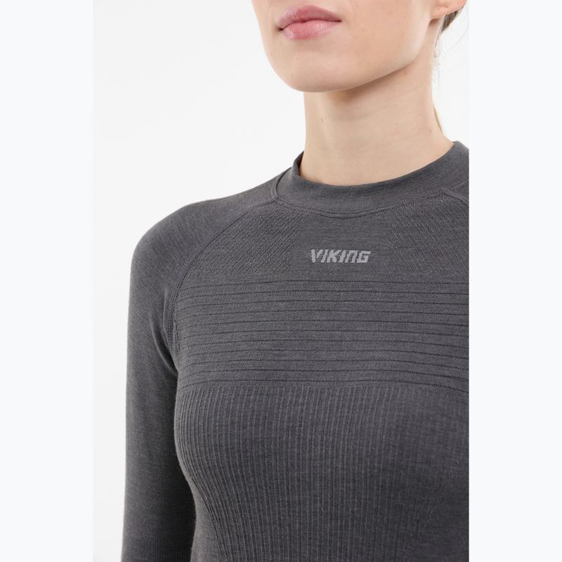 Maglia termica da donna Viking Tende dark grey 4