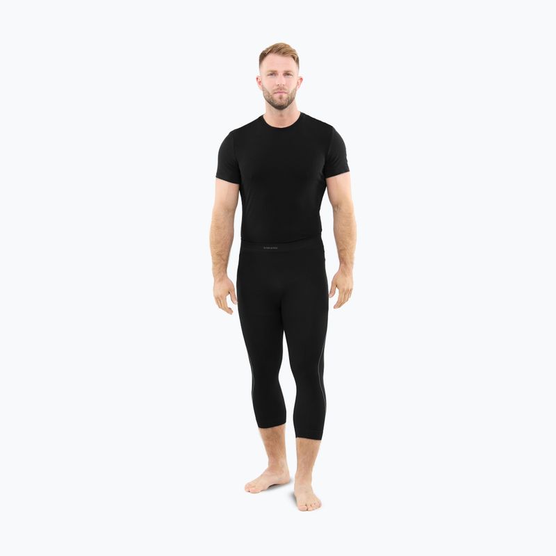 Pantaloni termici da uomo Viking Eiger 2.0 3/4 black/grey 2