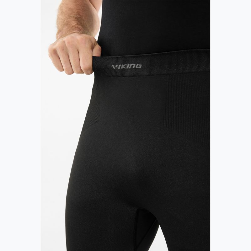 Pantaloni termici da uomo Viking Eiger 2.0 3/4 black/grey 5