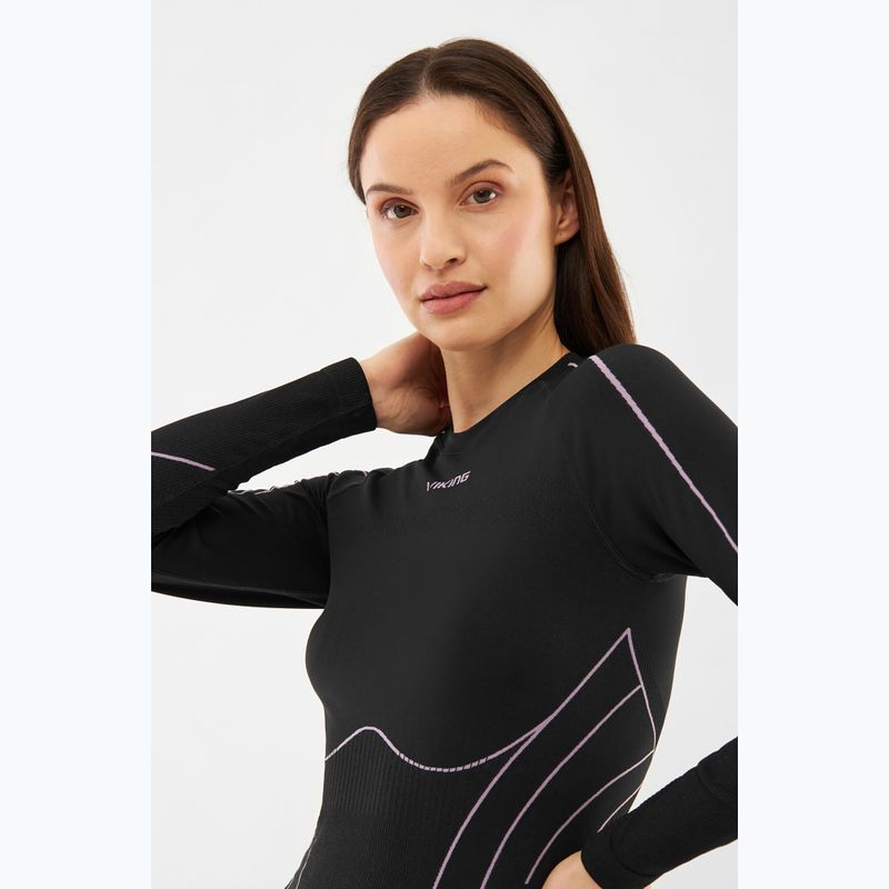 Maglia termica da donna Viking Etna 2.0 black/purple 4