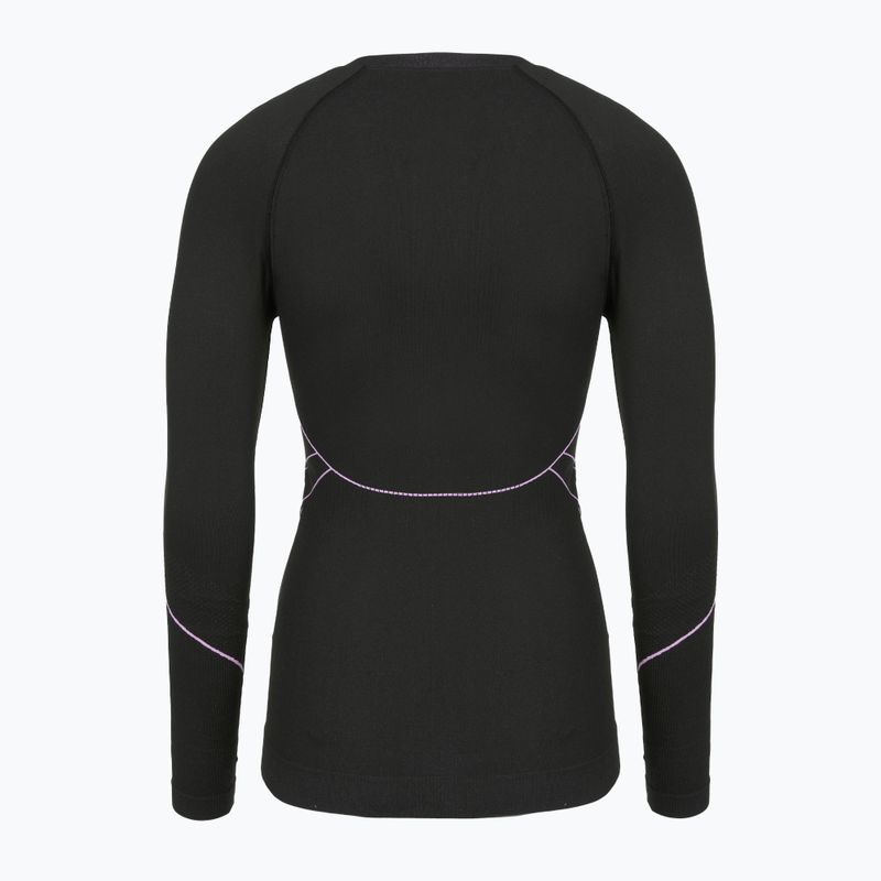 Maglia termica da donna Viking Etna 2.0 black/purple 2