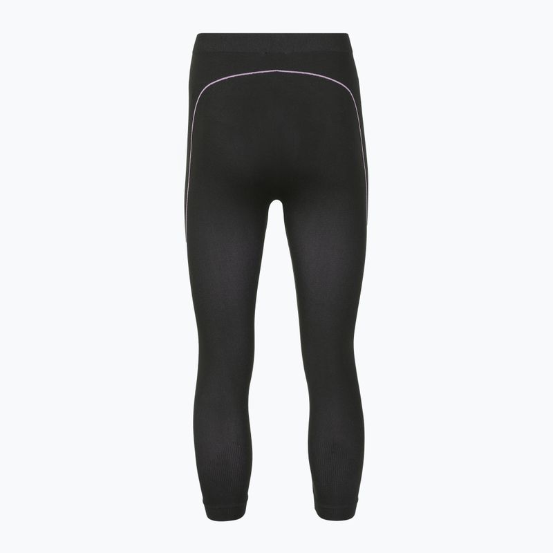 Pantaloni termici da donna Viking Etna 2.0 3/4 black/purple 8