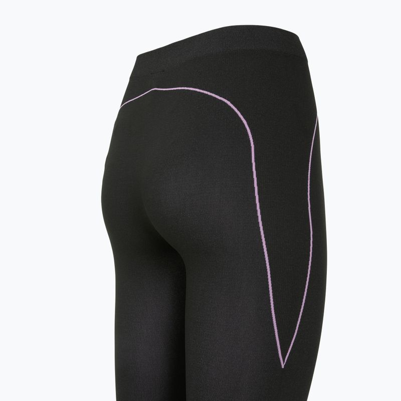 Pantaloni termici da donna Viking Etna 2.0 3/4 black/purple 10