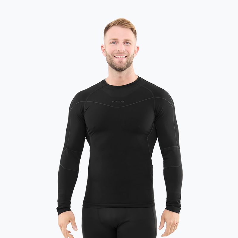Maglia termica da uomo Viking Gary black