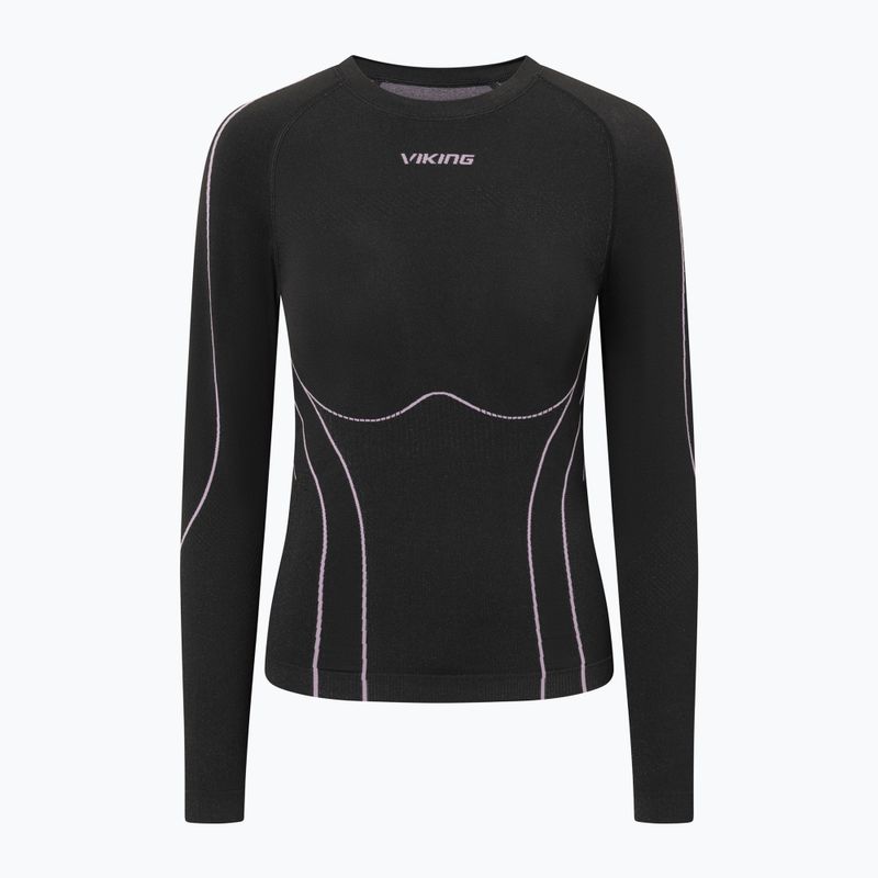 Set intimo termico da donna Viking Eiger 2.0 black/purple 2