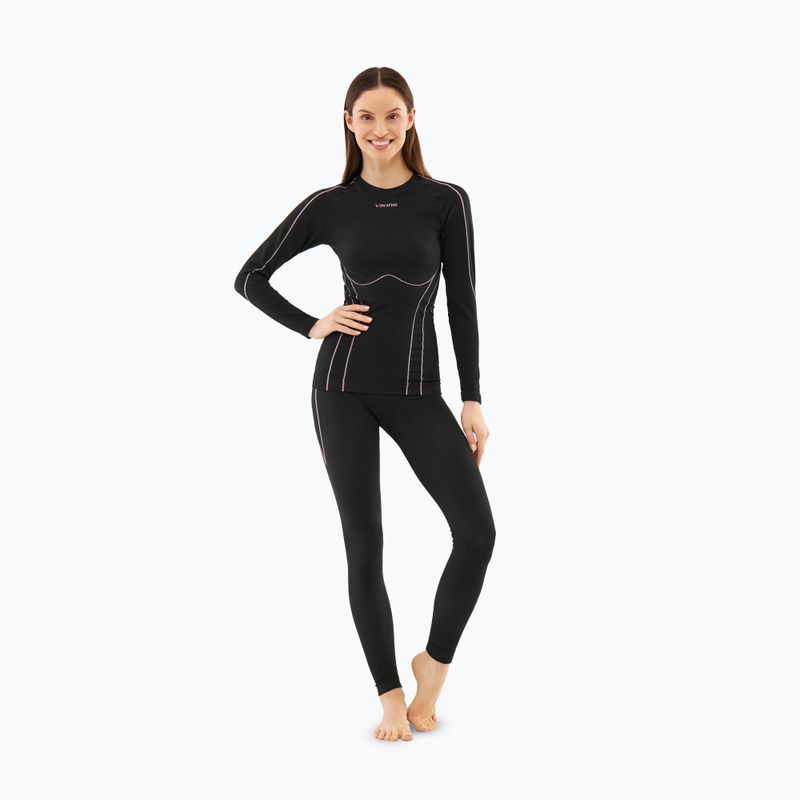 Set intimo termico da donna Viking Eiger 2.0 black/purple 5